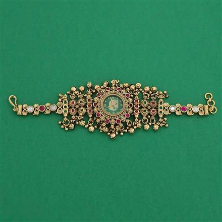 Antique Kashmiri Watch with Matte Gold Plating