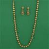 Antique Plain Gold Mala with Gold Plating