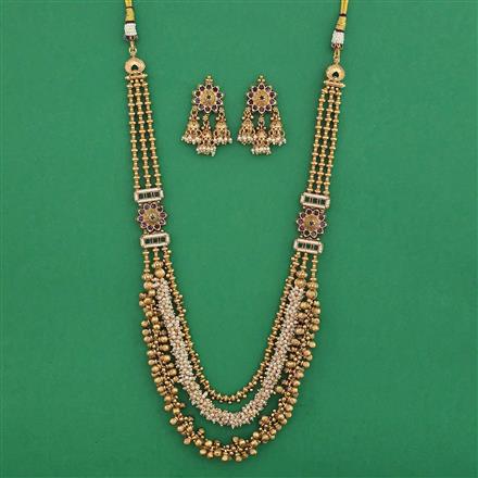 Antique Long Mala with Gold Plating