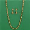 Antique Plain Gold Mala with Gold Plating