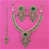 Antique Pearl Necklace with Mehndi Plating
