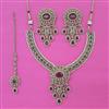 Antique Pearl Necklace with Mehndi Plating