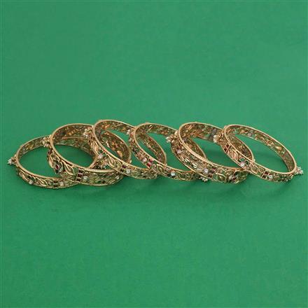 Antique 6 pc with Matte Gold Plating