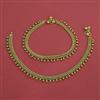Antique Plain Gold Payal with Gold Plating