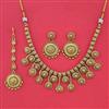 Antique Plain Gold Necklace with Gold Plating