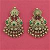 Antique Chand Earring with Matte Gold Plating