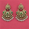 Antique Chand Earring with Matte Gold Plating