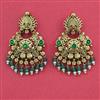 Antique Chand Earring with Matte Gold Plating