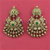 Antique Chand Earring with Matte Gold Plating