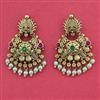 Antique Chand Earring with Matte Gold Plating