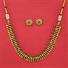 Antique Classic Necklace with Matte Gold Plating