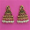 Antique Birds Earring with Matte Gold Plating
