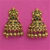 Antique Temple Earring with Matte Gold Plating