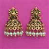 Antique Temple Earring with Matte Gold Plating