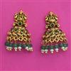 Antique Temple Earring with Matte Gold Plating