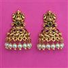 Antique Temple Earring with Matte Gold Plating