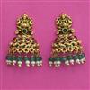 Antique Temple Earring with Matte Gold Plating