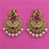 Antique Birds Earring with Matte Gold Plating