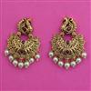 Antique Birds Earring with Matte Gold Plating