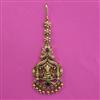 Antique Temple Tikka with Matte Gold Plating
