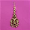 Antique Temple Tikka with Matte Gold Plating