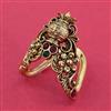 Antique Classic Ring with Matte Gold Plating