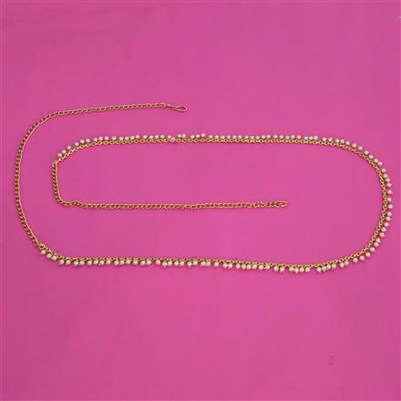Antique Pearl Belt with Gold Plating