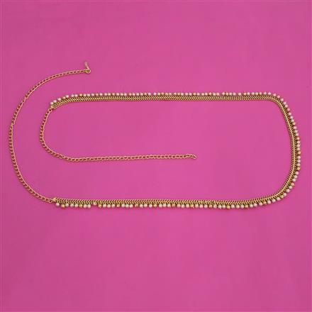 Antique Pearl Belt with Gold Plating