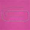 Antique Pearl Belt with Rhodium Plating