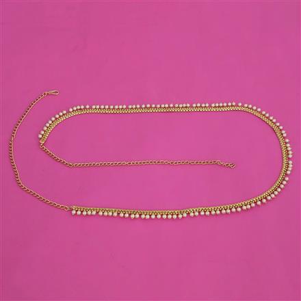 Antique Pearl Belt with Gold Plating