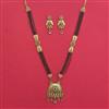Antique Long Mangalsutra with Matte Gold Plating