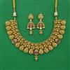 Antique Classic Necklace With Matte Gold Plating