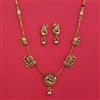 Antique Animal Necklace with Matte Gold Plating