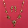 Antique Animal Necklace with Matte Gold Plating