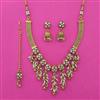 Antique Pearl Necklace with Matte Gold Plating