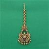Antique Temple Tikka with Matte Gold Plating