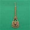 Antique Temple Tikka with Matte Gold Plating