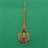 Antique Temple Tikka with Matte Gold Plating