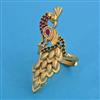 Antique Birds Ring with Rajwadi Matte Plating