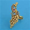 Antique Birds Ring with Rajwadi Matte Plating