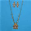 Antique Temple Pendant Set with Rajwadi Matte Plating