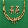 Antique Classic Necklace with Matte Gold Plating