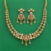 Antique Classic Necklace with Matte Gold Plating