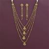 Antique Layered Necklace with Gold Plating
