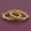 Antique Pearl Bangles with Matte Gold Plating