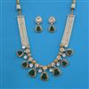 Antique Pearl Necklace with Matte Gold Plating