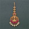 Antique Temple Tikka with Matte Gold Plating