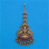 Antique Temple Tikka with Matte Gold Plating