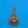 Antique Temple Tikka with Matte Gold Plating