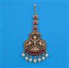 Antique Temple Tikka with Matte Gold Plating